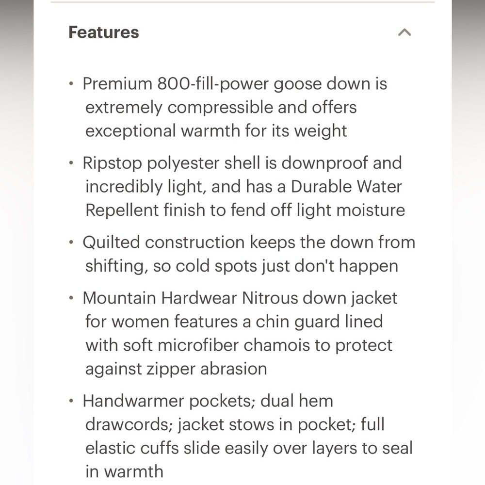 Mountain Hardware Nitrous Down Jacket - image 8